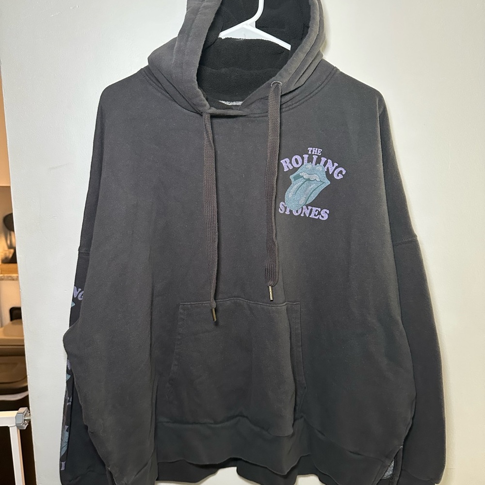 American Eagle Outfitters Gray Rolling Stones Hoodie